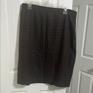 Classic Black Plaid Women's Skirt